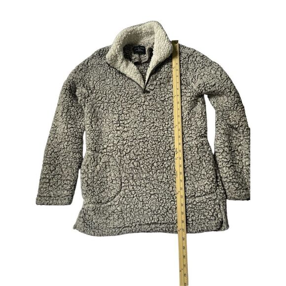 Love Tree 1/4 Zip Sherpa Pullover Fleece Sweater Gray Size S - Picture 3 of 9